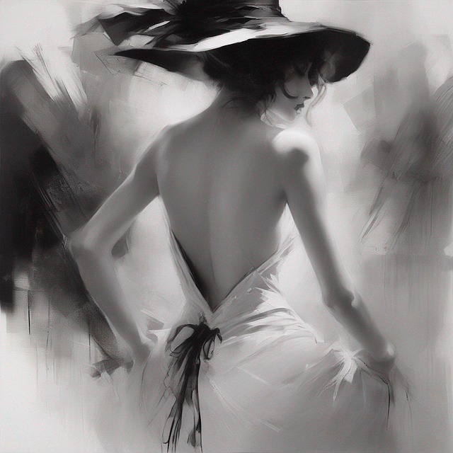 Free woman feminine classical illustration