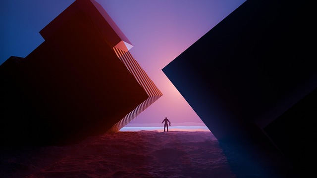 Free landscape science fiction despair illustration
