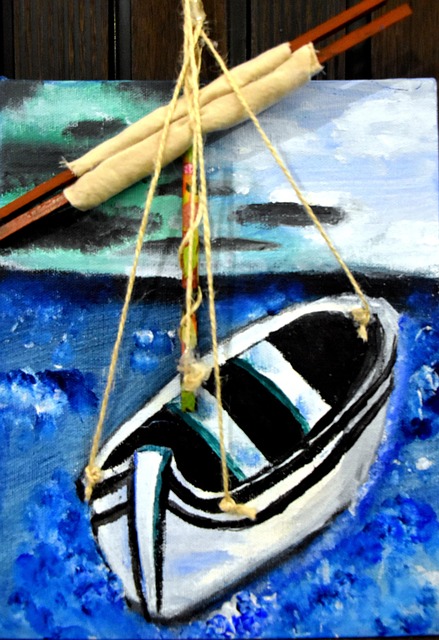 Segeltuch, Rahmen, Kunst, 3D, Malen