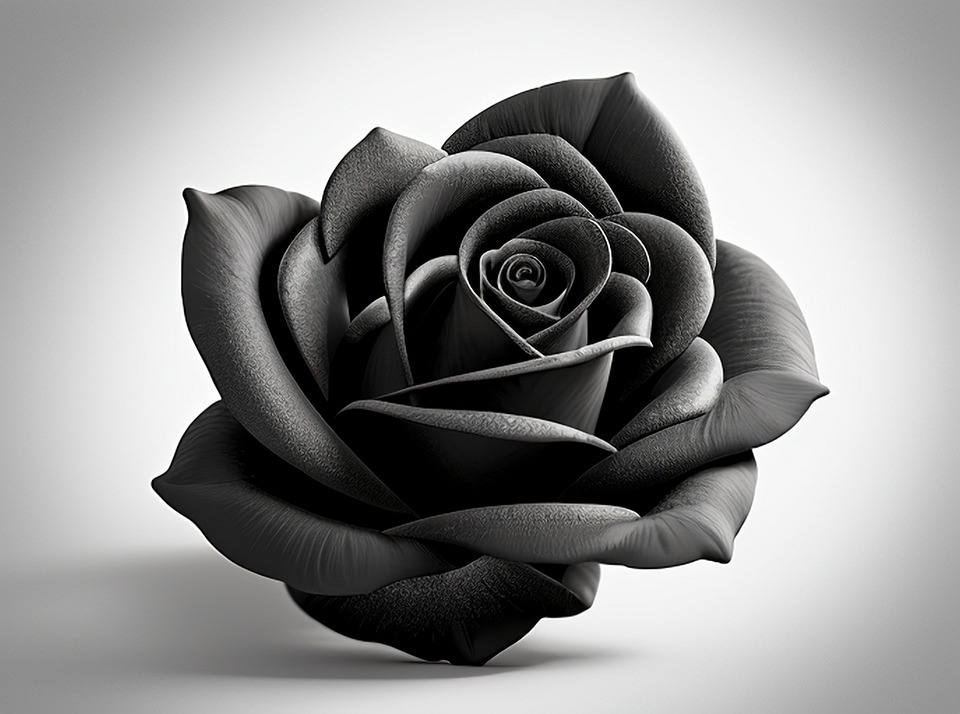 Download Black And White, Rose, Edgy. Royalty-Free Stock Illustration ...