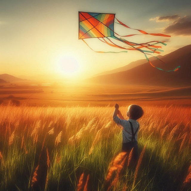 Free kite climbing dragon heaven illustration