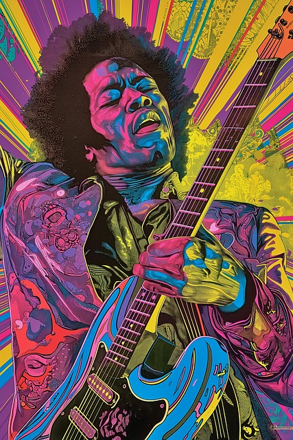 Free afro funky attach illustration