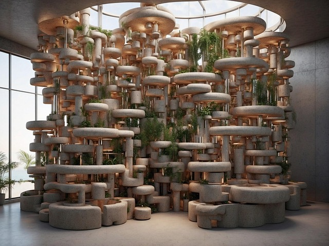 Free ai generated building architecture illustration