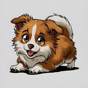 Free Ai Generated Dog illustration and picture