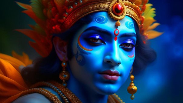 Ai Genereret, Krishna, Gud, Hinduisme
