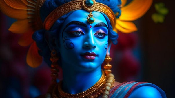 Fløjte, Krishna, Gud, Hinduisme