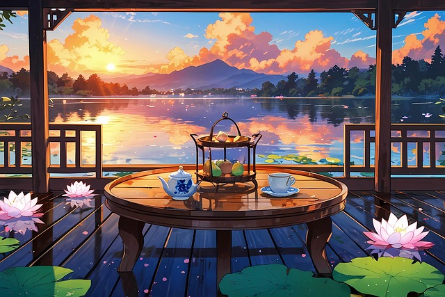 Free ai generated lotus flowers illustration