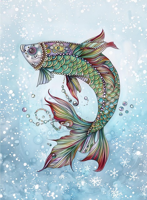 Free ai generated koi fish illustration