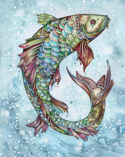 Free ai generated koi fish illustration