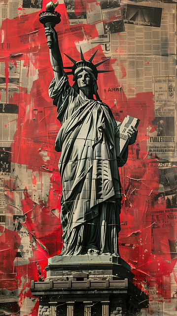 Free ai generated statue of liberty monument illustration