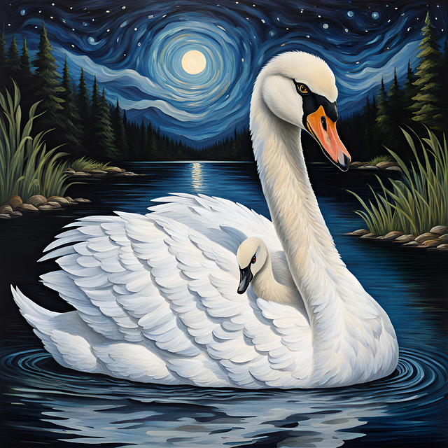 Zwaan, Signet, Baby Swan, Meer, Rivier