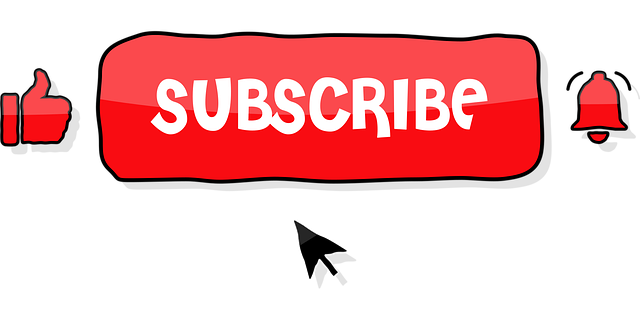 Free subscribe red tube vector