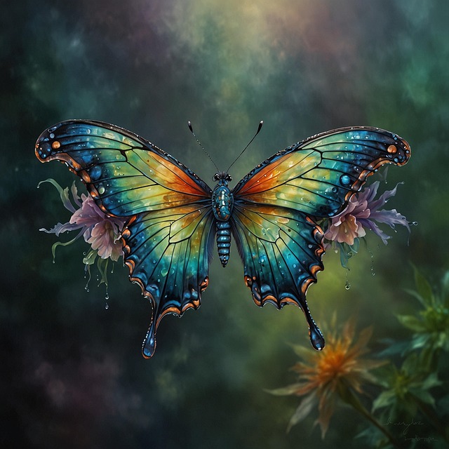 Free ai generated butterfly insect illustration