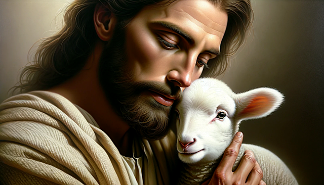 Free shepherd king jesus' flock lamb's friend illustration
