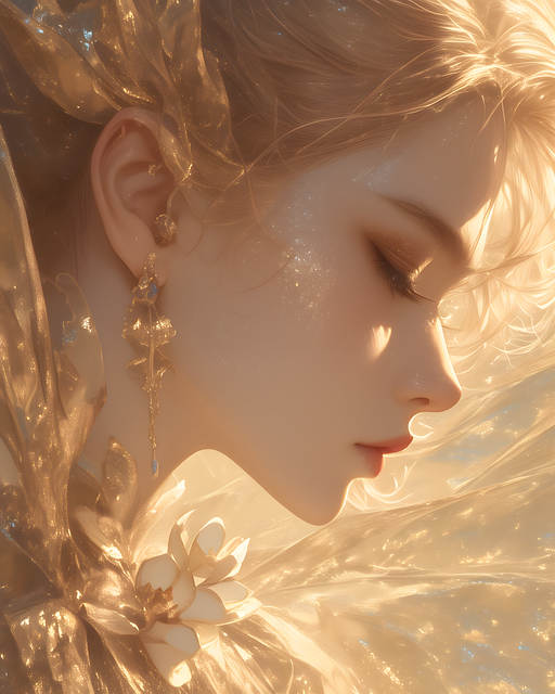 Free angel at woman illustration