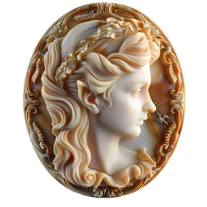 Download Classic Cornelian Cameo Female Royalty Free Stock download-classic-cornelian-cameo-female-royalty-free-stock