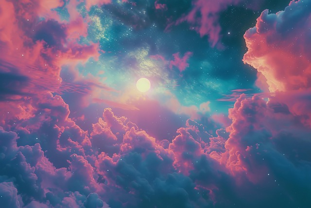Free ai generated clouds sky illustration