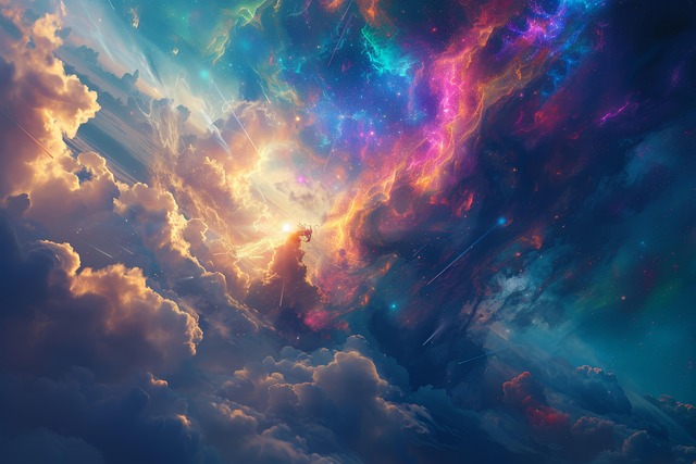 Free ai generated clouds sky illustration