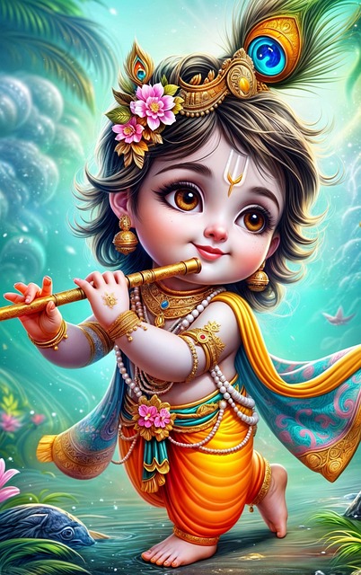 Free Ai Generated Krishna illustration and picture