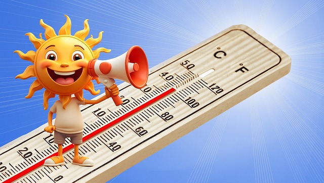 Free sun megaphone announcement illustration