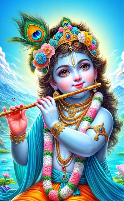 Free Ai Generated Krishna illustration and picture