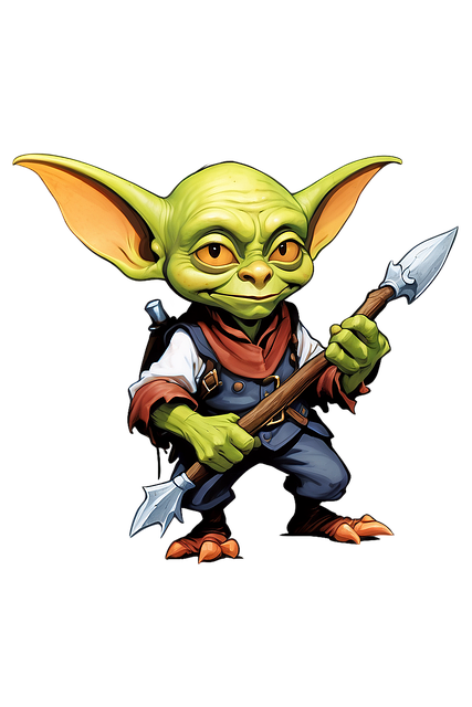 Free ai generated goblin warrior illustration