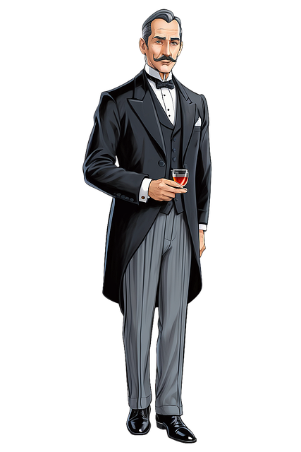 Free ai generated man suit illustration