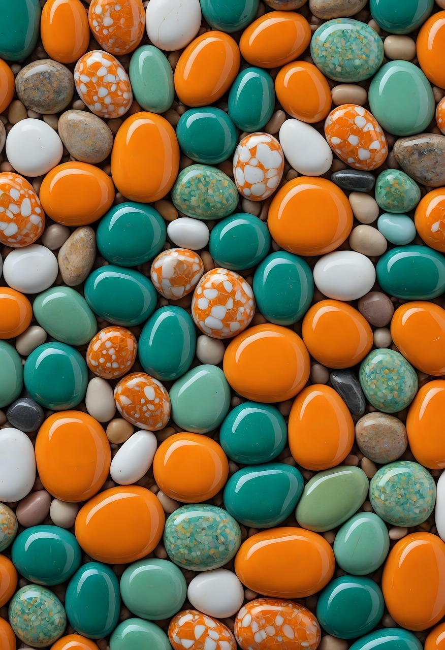 Free colored stones pebbles illustration