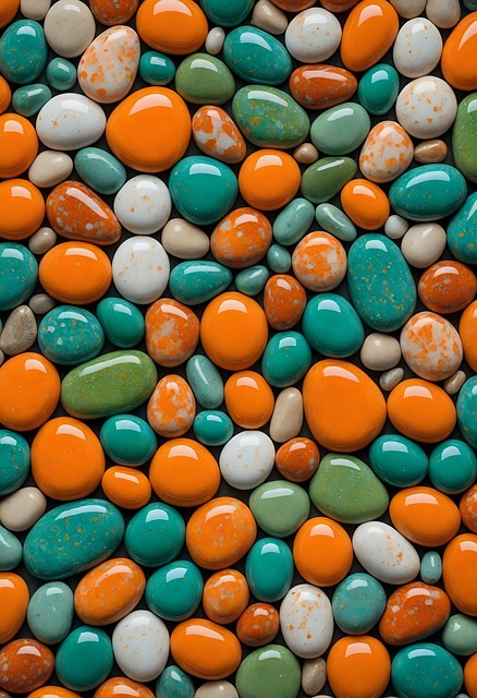 Free colored stones pebbles illustration