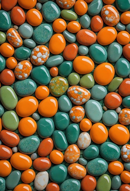 Free colored stones pebbles illustration