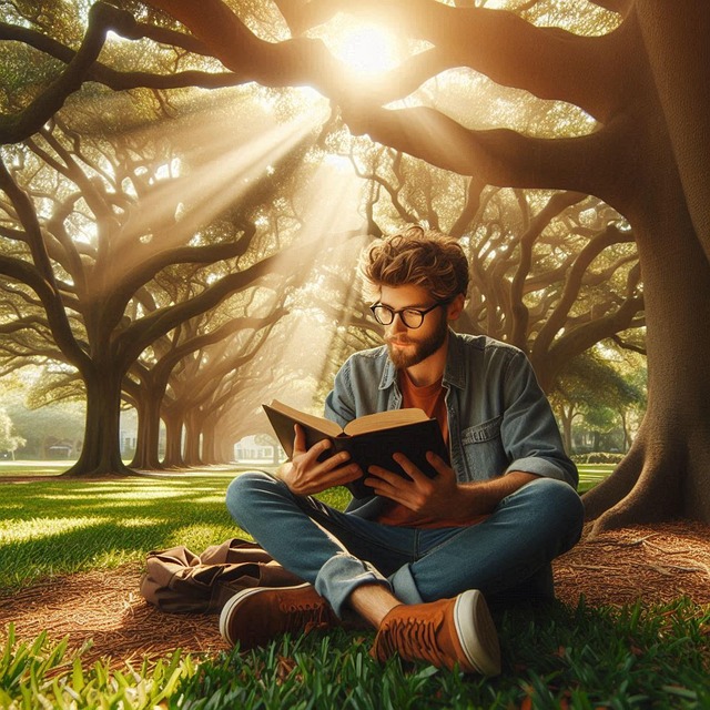 Free ai generated bible reading illustration