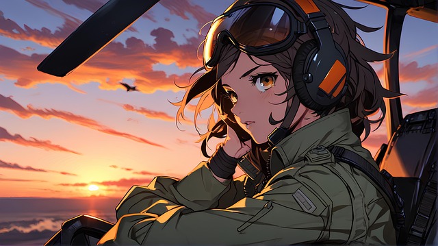 Free ai generated airplane pilot illustration