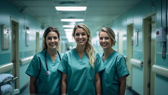 Free ai generated nurse hospital illustration