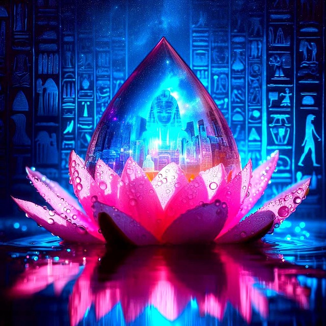Free ai generated lotus petals illustration