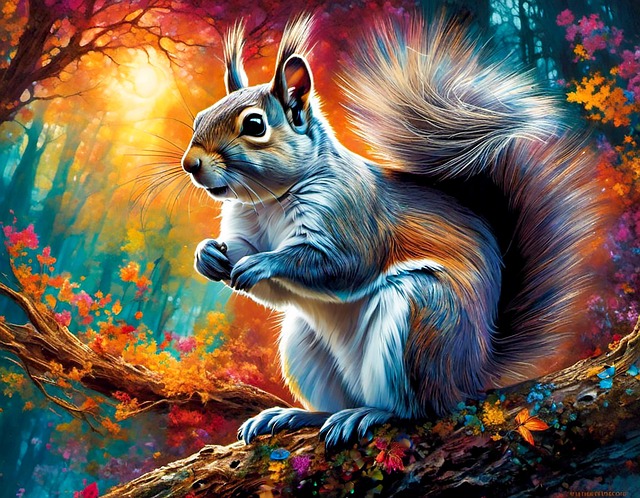 Download free HD stock image of Ai Generated Squirrel Free ai generated squirrel animal illustration