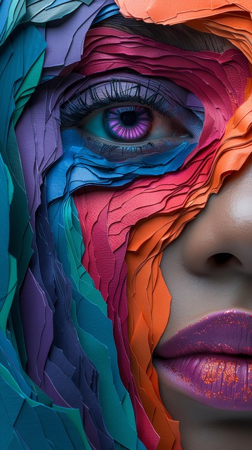 Free ai generated woman face illustration