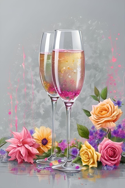 Free ai generated wine alcohol illustration