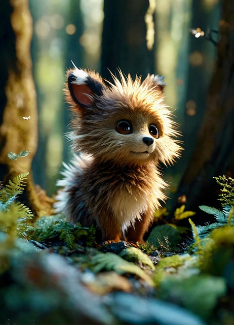 Free ai generated creature forest illustration
