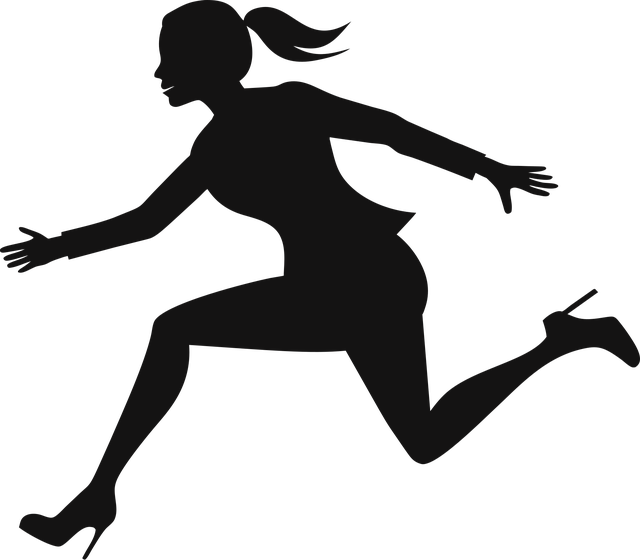 Free ai generated woman silhouette vector