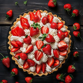 Free Strawberry Pie photo and picture