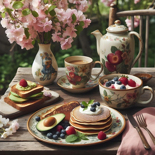 Free breakfast food coffee illustration