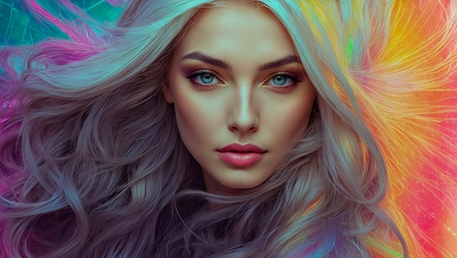 Free ai generated woman portrait illustration