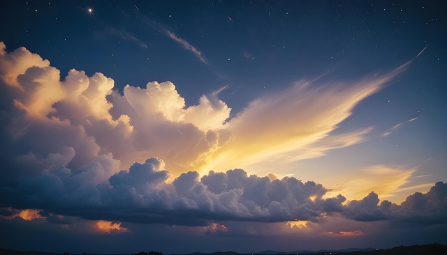 Free night sky digital art beautiful image illustration
