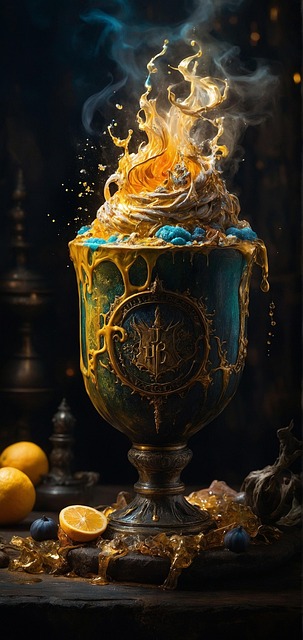 Free ai generated grail fantasy illustration