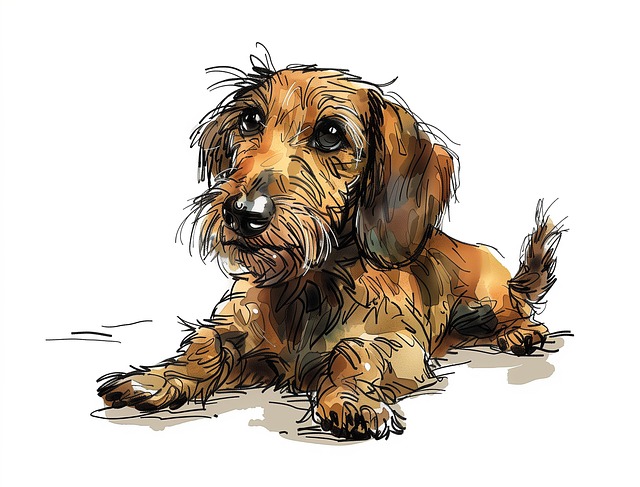 Free ai generated terrier dog illustration