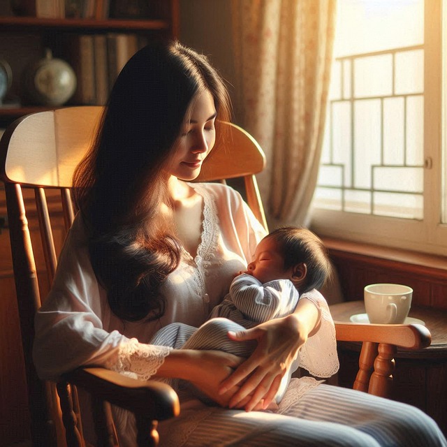 Free ai generated maternity infant illustration