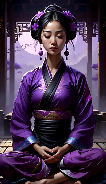 Free ai generated woman hanfu illustration