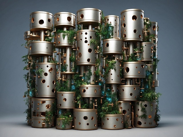 Free ai generated metal sculpture illustration