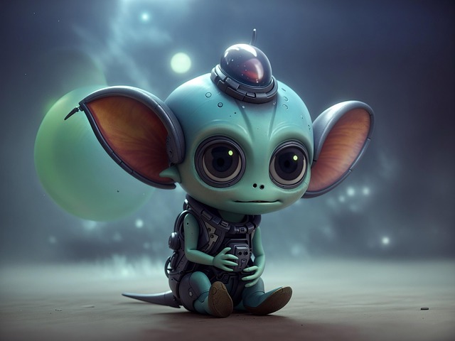 Free ai generated alien creature illustration