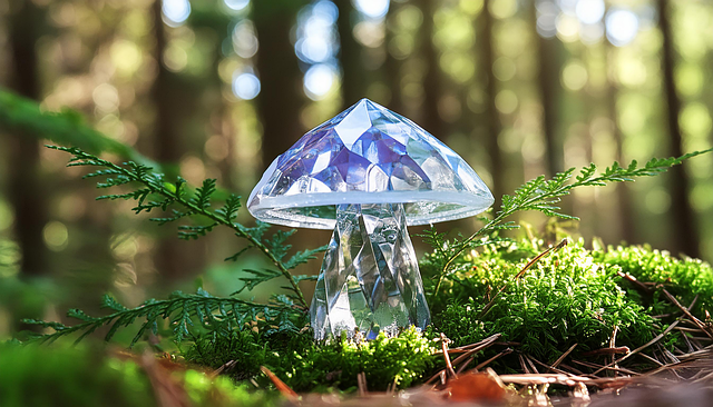 Ai Generiert, Pilz, Edelstein, Natur